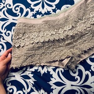 Lace shorts